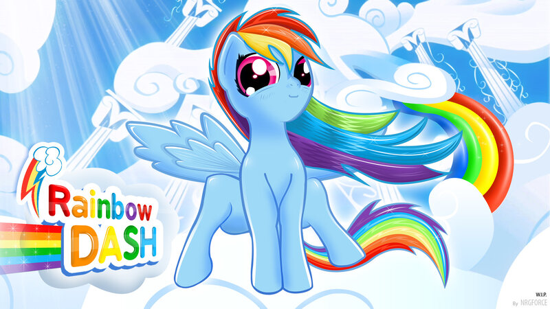 Rainbow Dash character art