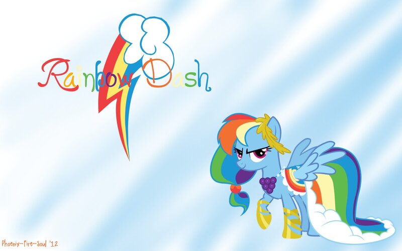 Rainbow Dash character art