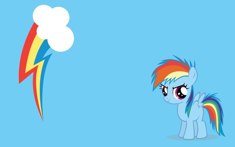 Rainbow Dash character art