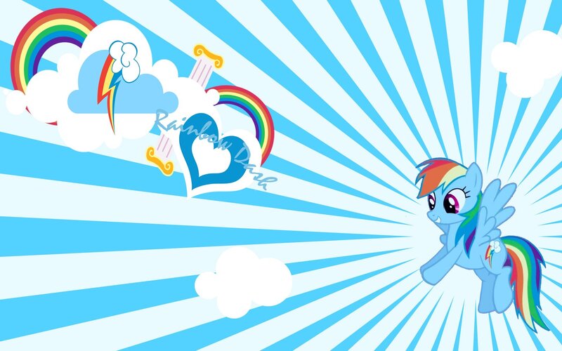 Rainbow Dash character art