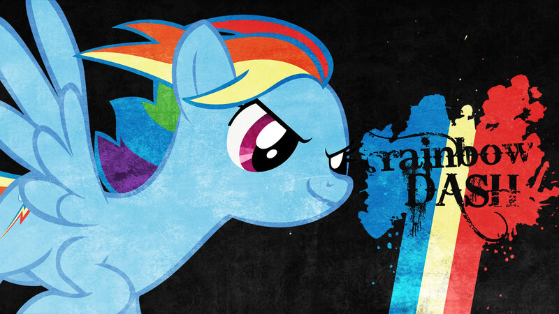 Rainbow Dash character art