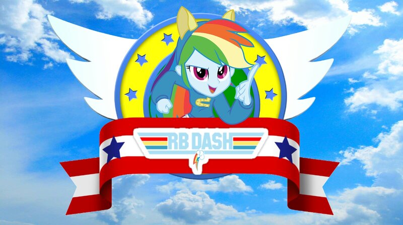 Rainbow Dash Character — Blue