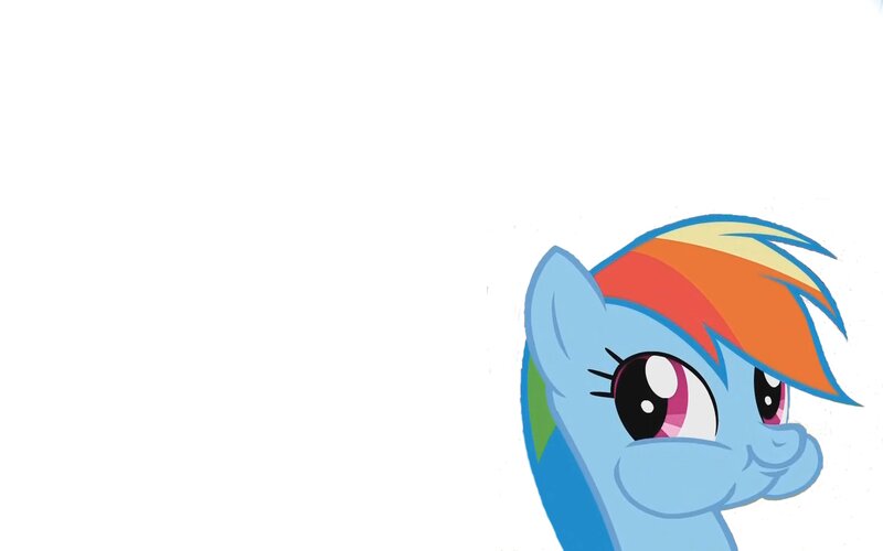 Rainbow Dash character head