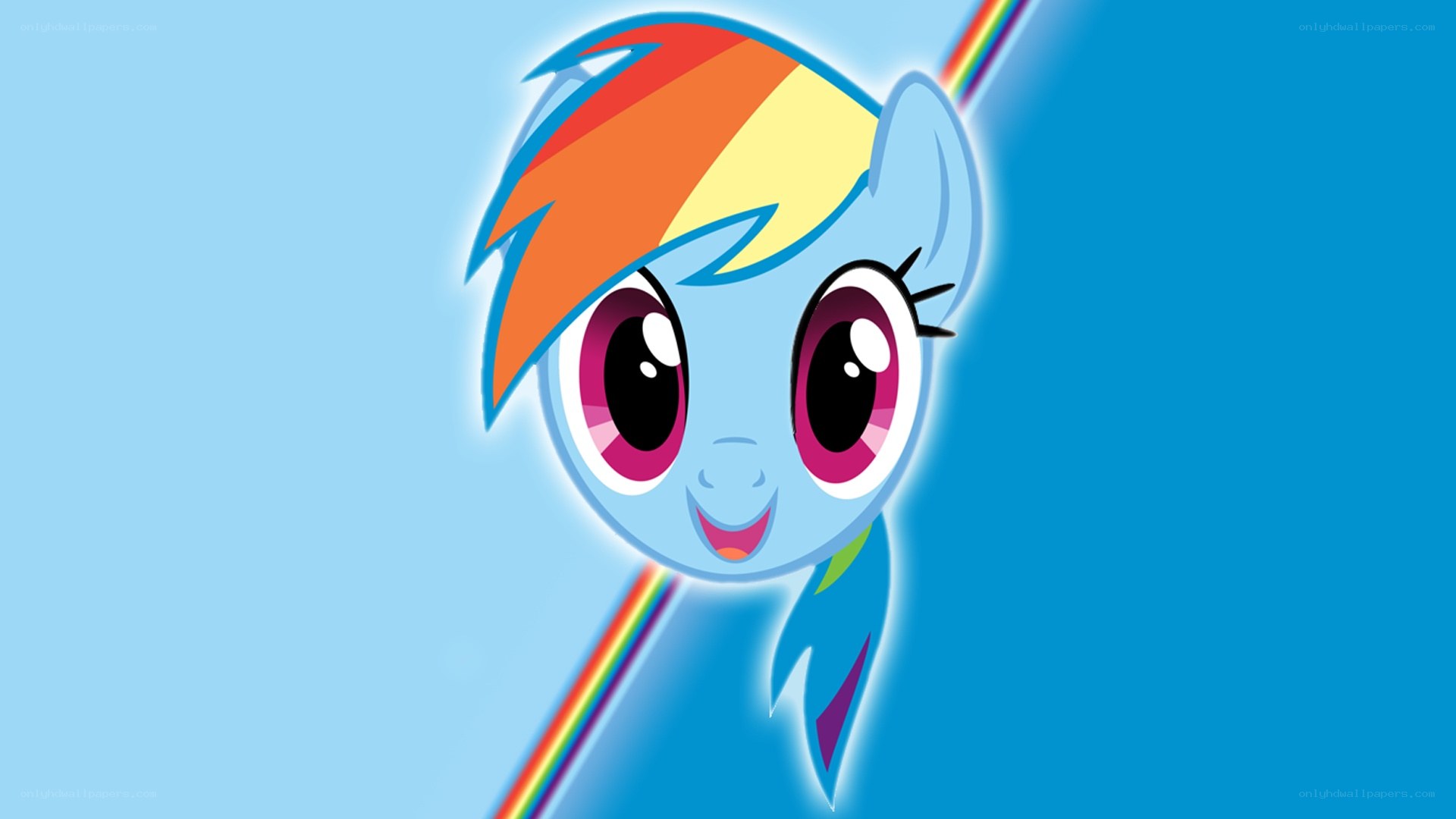 Rainbow Dash character portrait