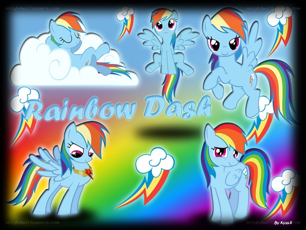 Rainbow Dash collage
