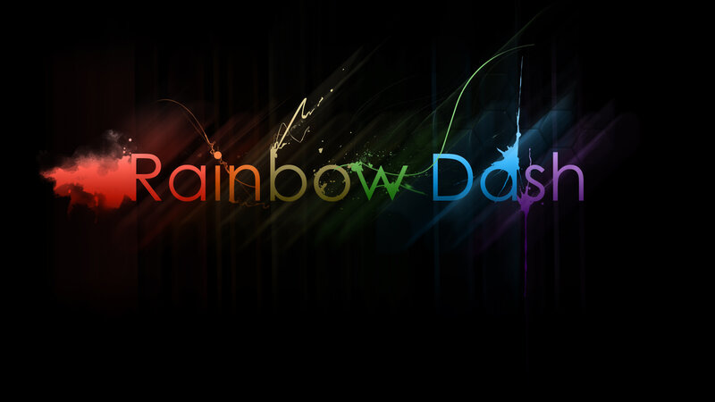 Rainbow Dash colorful logo