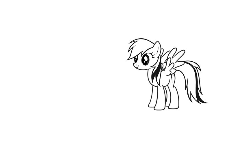 Rainbow Dash coloring page
