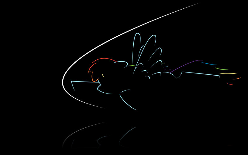 Rainbow Dash flying