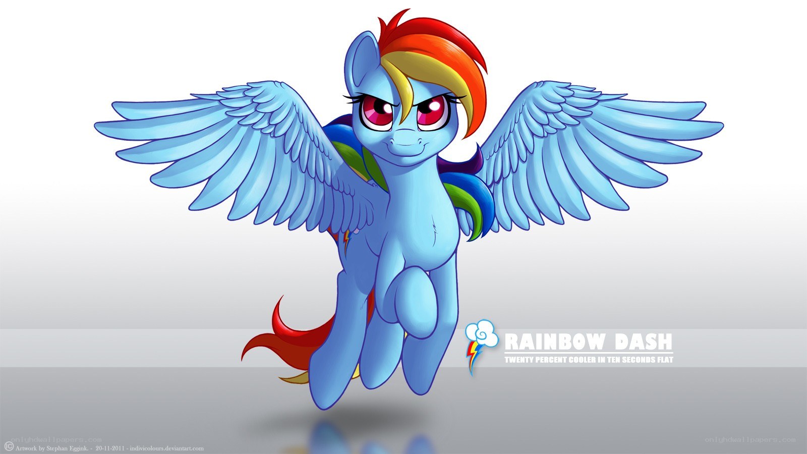 Rainbow Dash flying