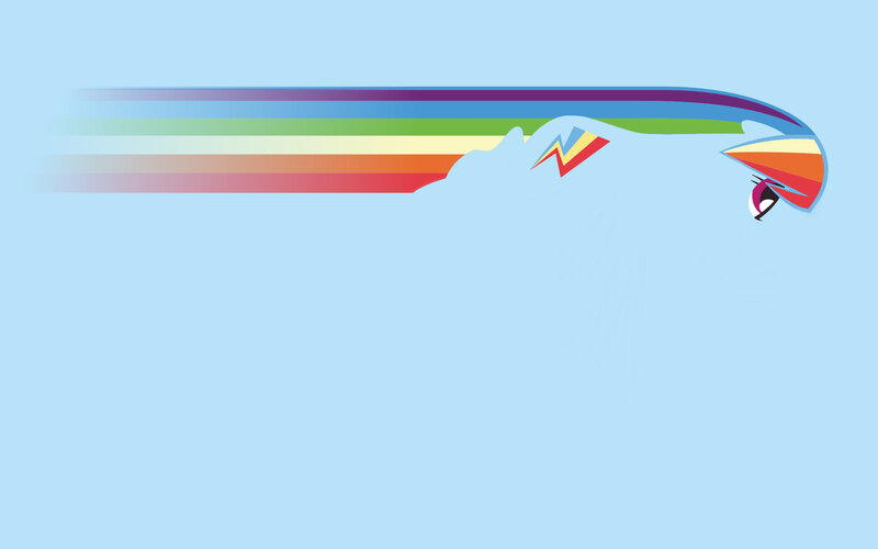 Rainbow Dash flying