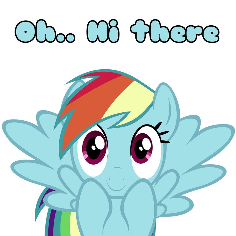 Rainbow Dash greeting