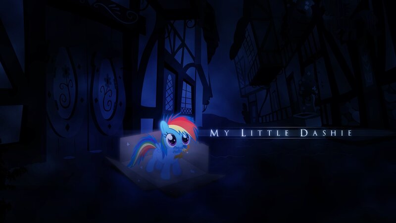 Rainbow Dash in a box