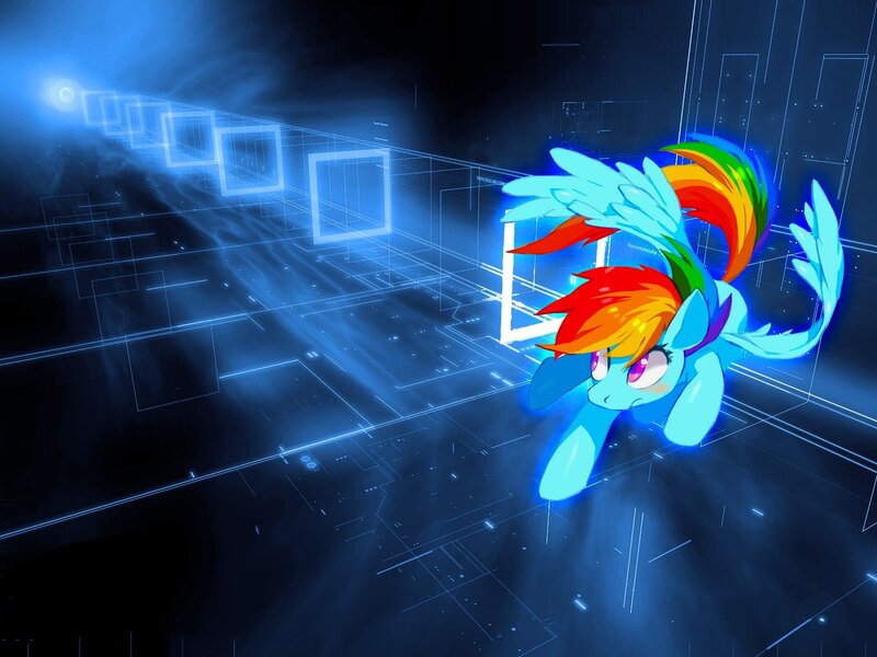 Rainbow Dash in a digital world
