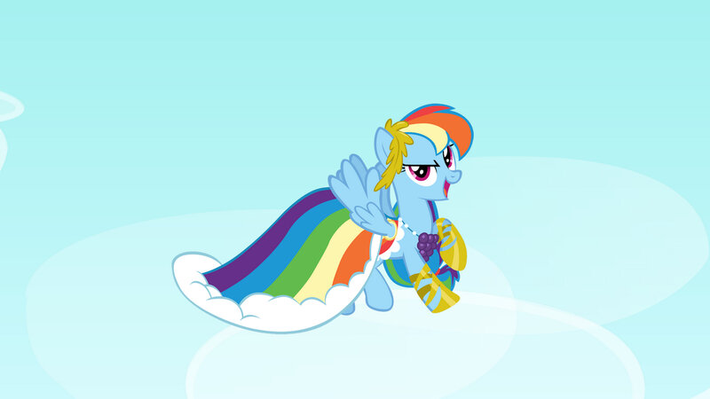 Rainbow Dash in a dress