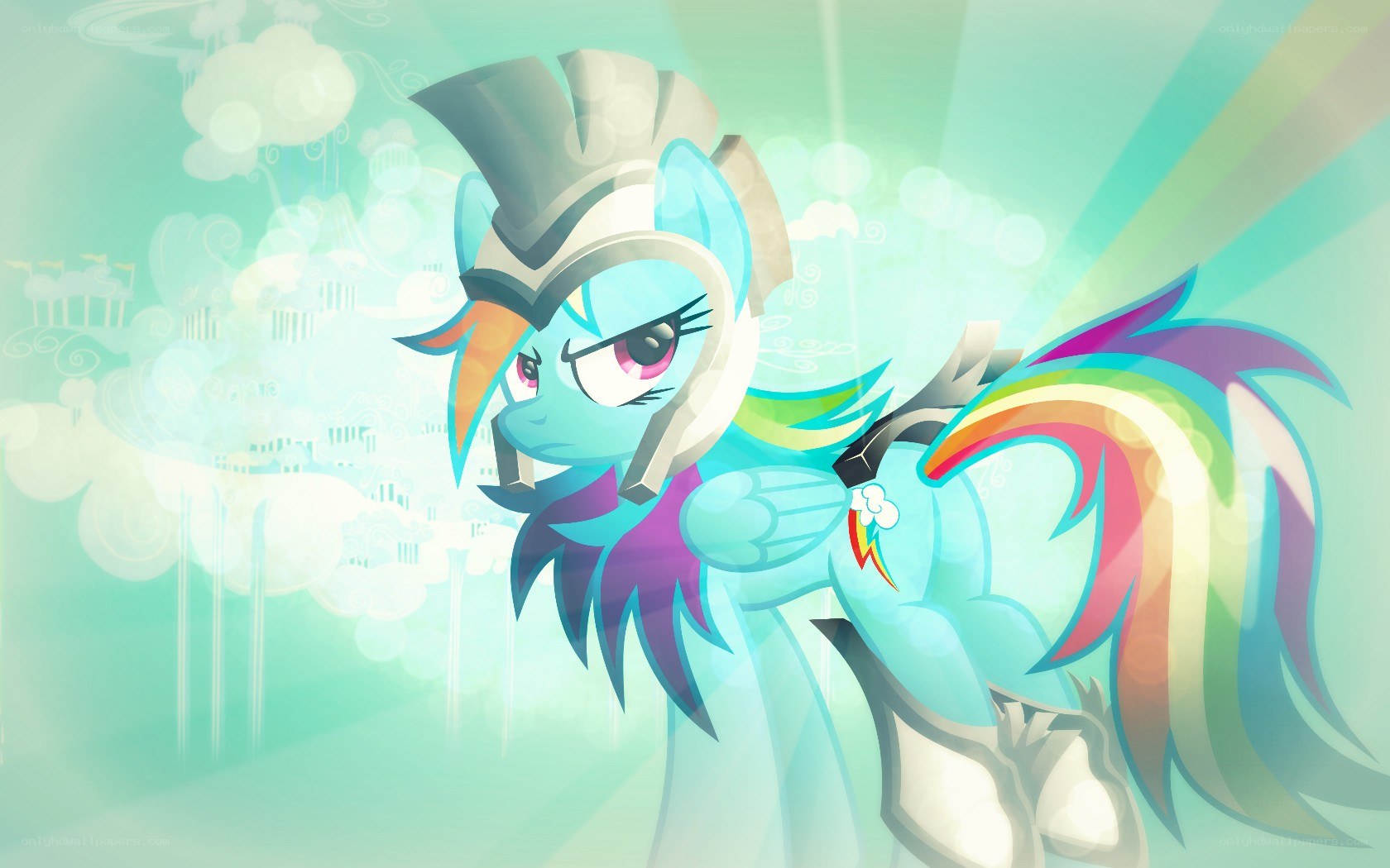 Rainbow Dash in armor