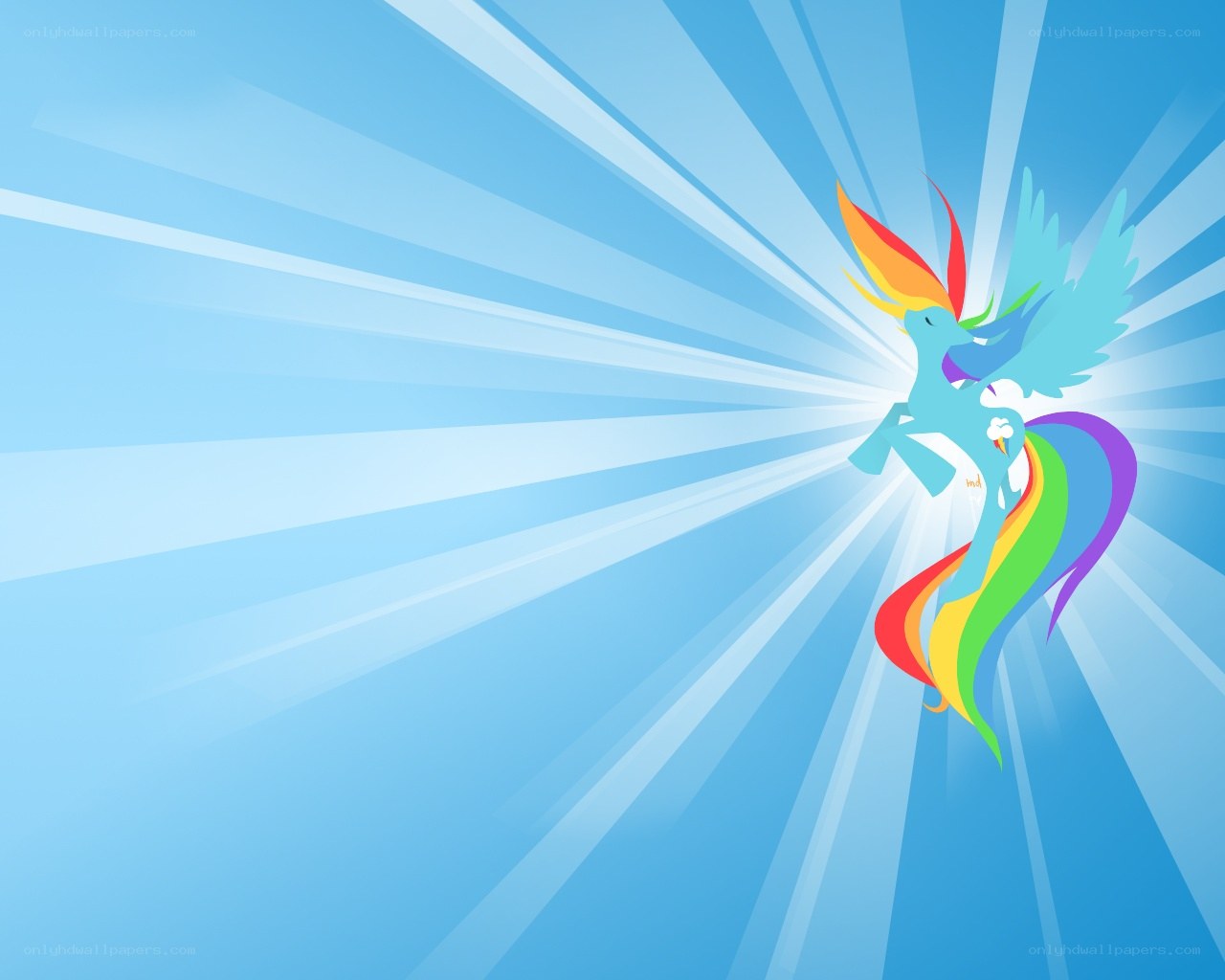 Rainbow Dash in flight
