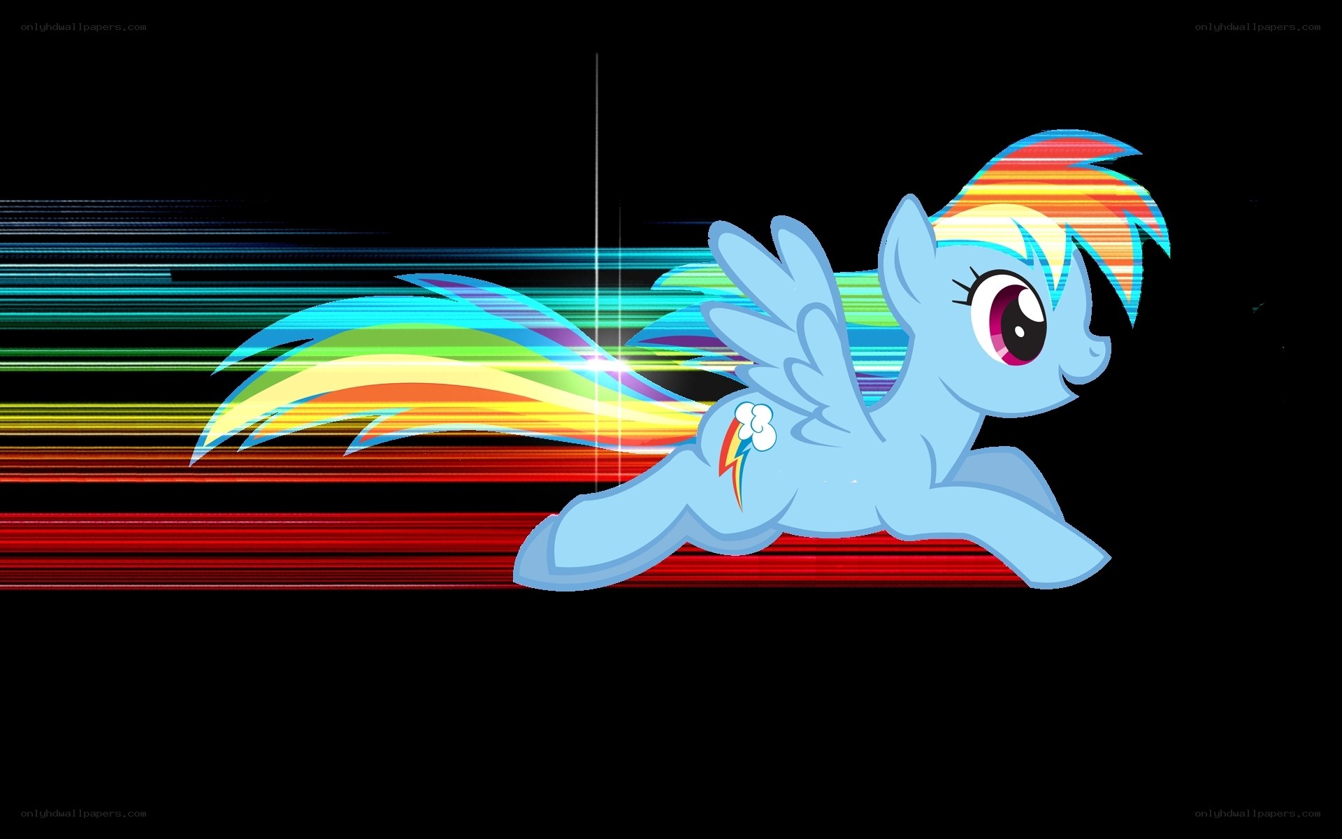 Rainbow Dash in motion