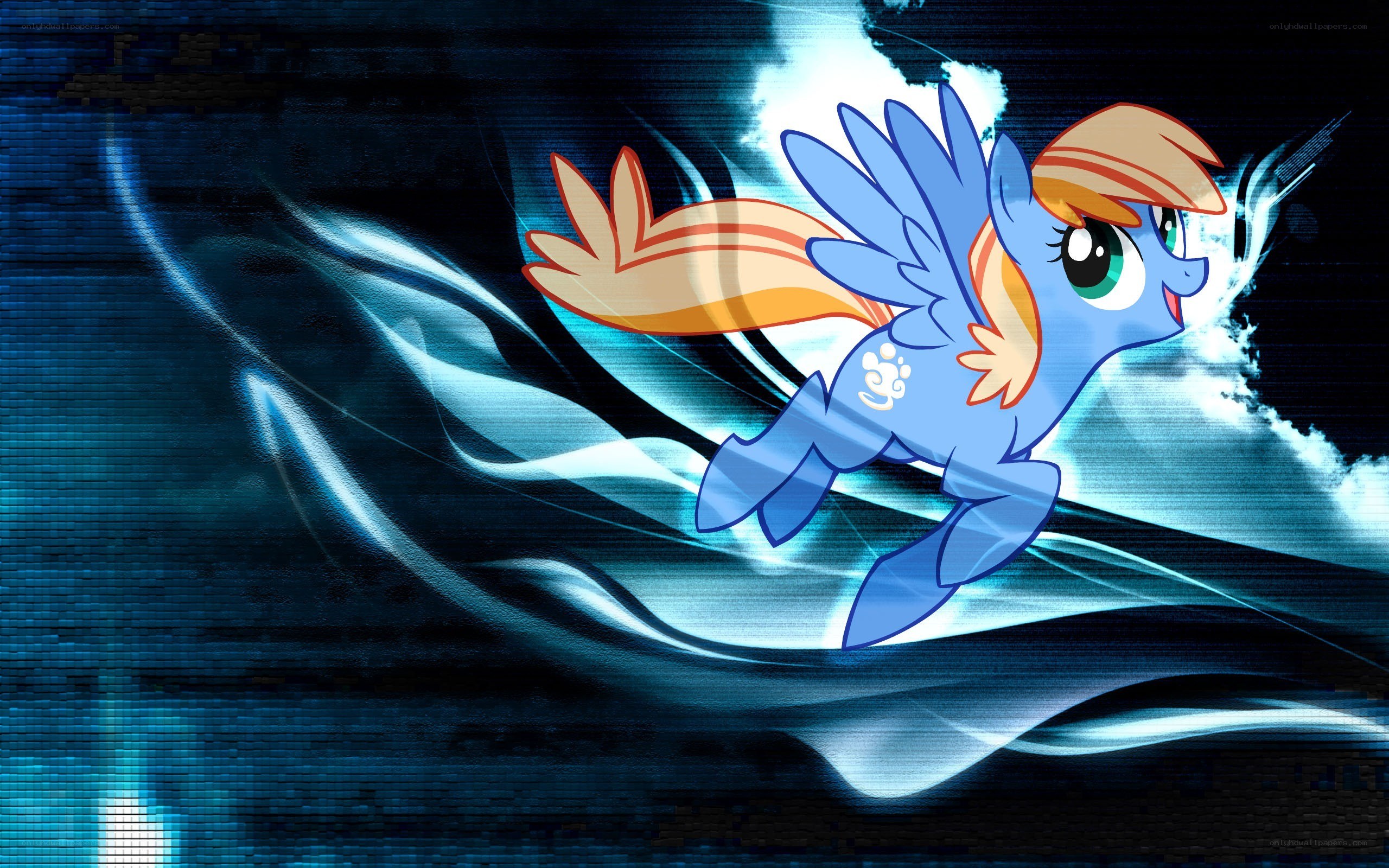Rainbow Dash in motion