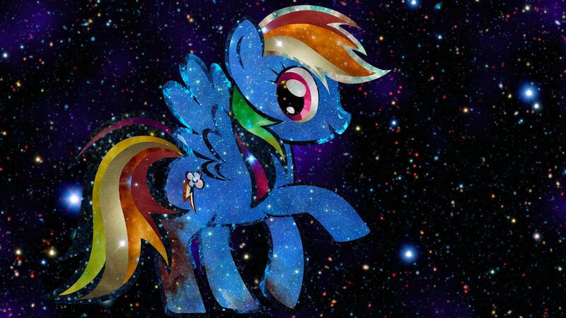 Rainbow Dash in space