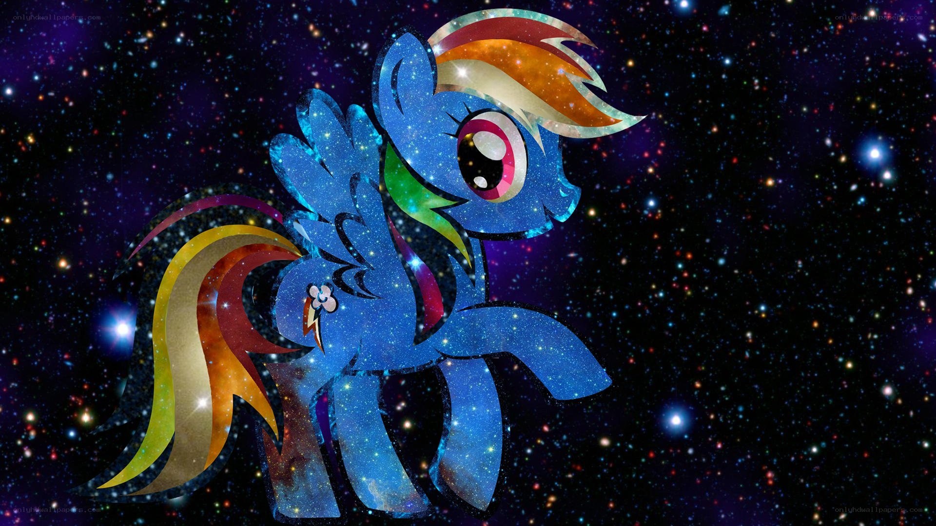Rainbow Dash in space