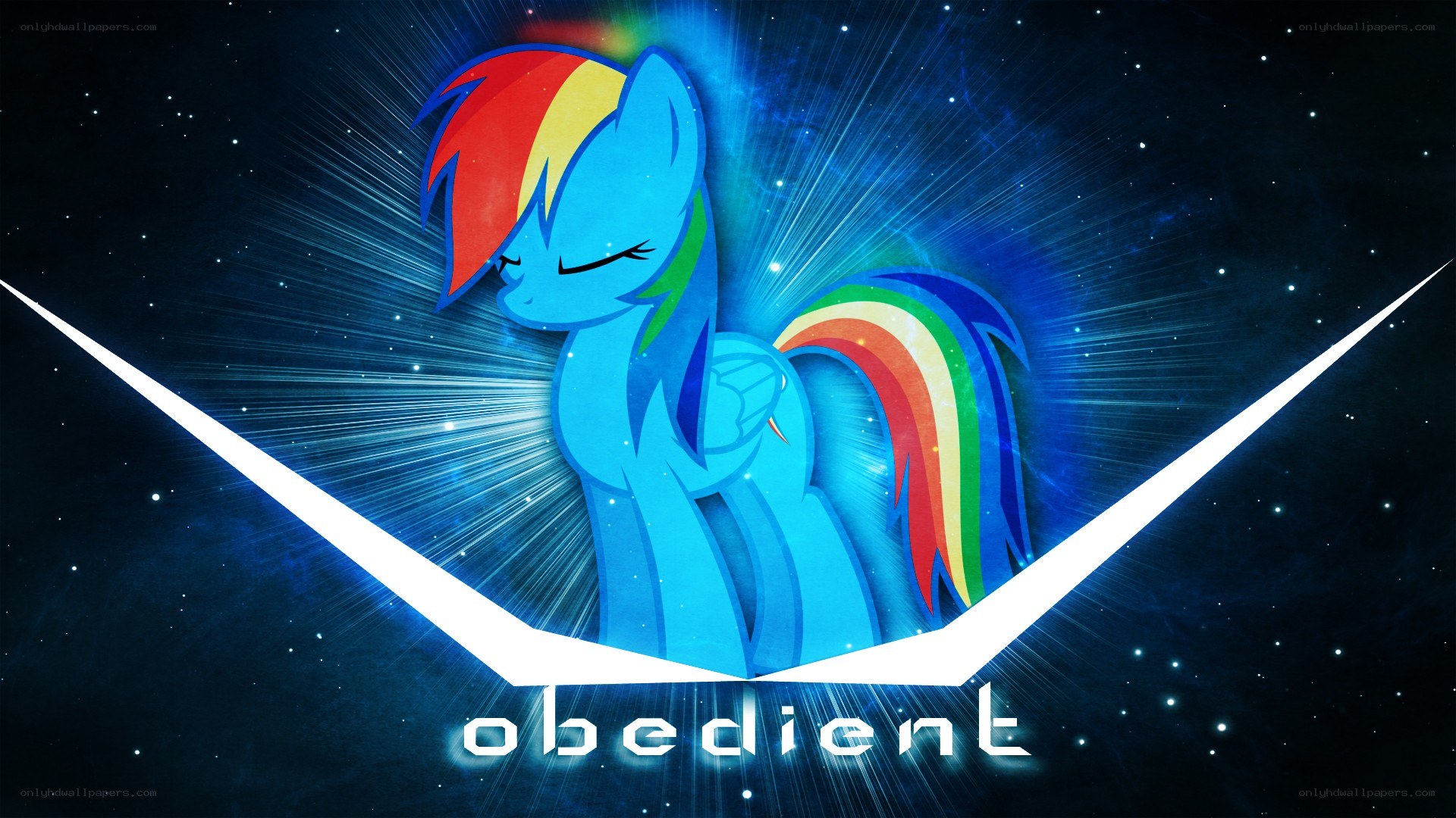 Rainbow Dash in space