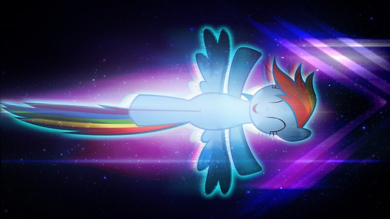 rainbow dash in space