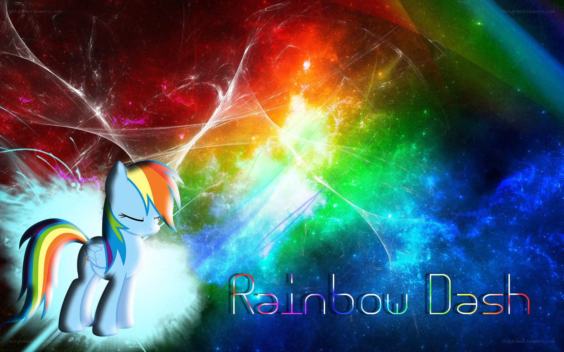 Rainbow Dash in space