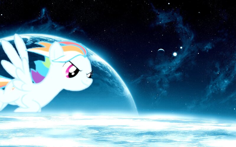 Rainbow Dash in Space — Blue