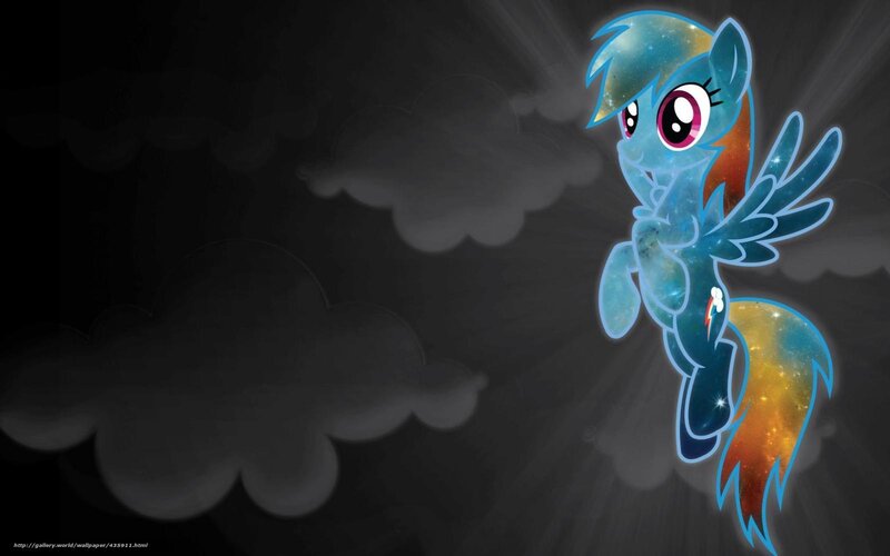 Rainbow Dash in space