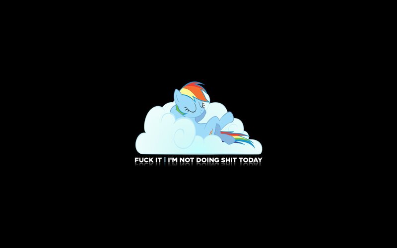 rainbow dash lazy day