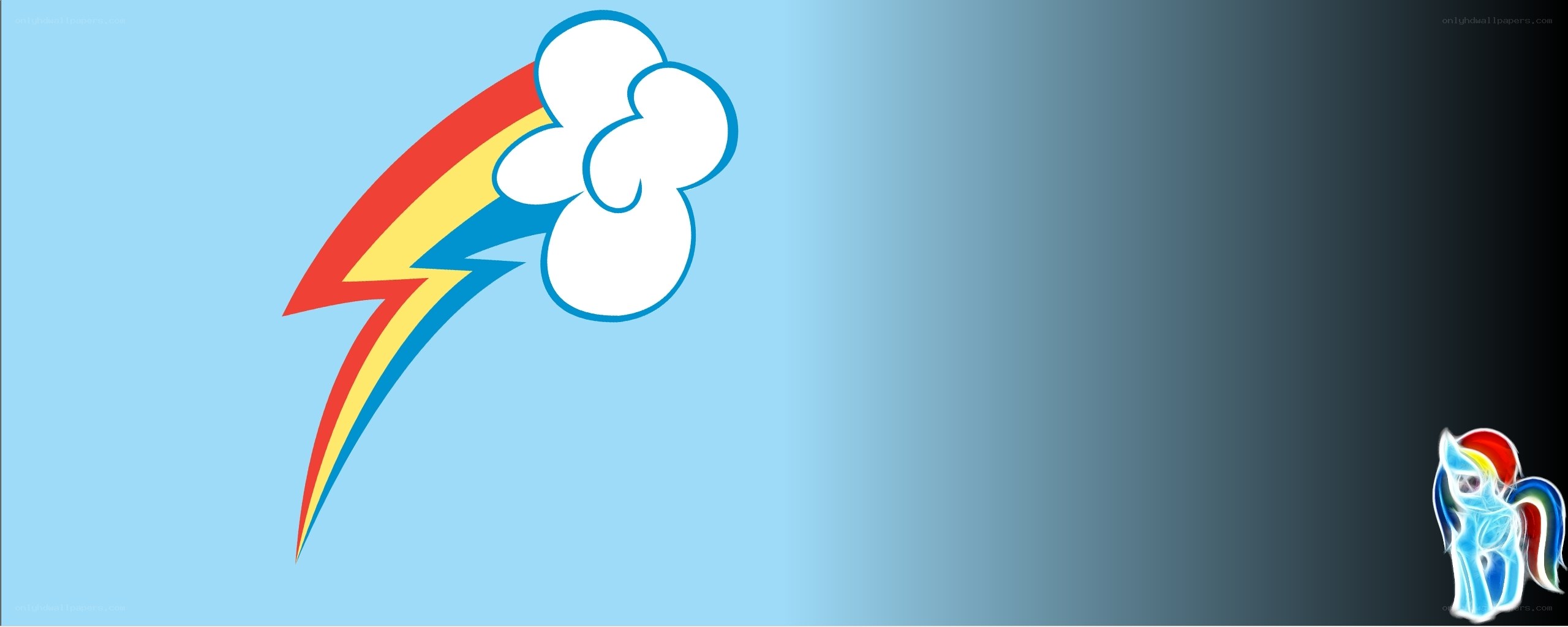 Rainbow Dash logo and character