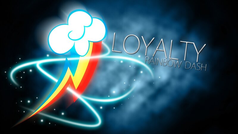 Rainbow Dash Logo — Blue, Dynamic