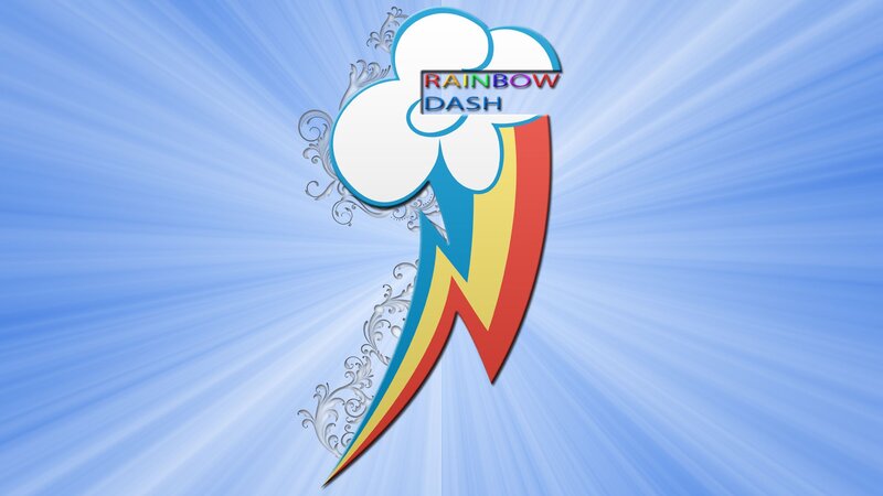Rainbow Dash Logo — Blue