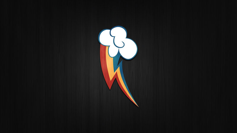 Rainbow Dash logo wallpaper
