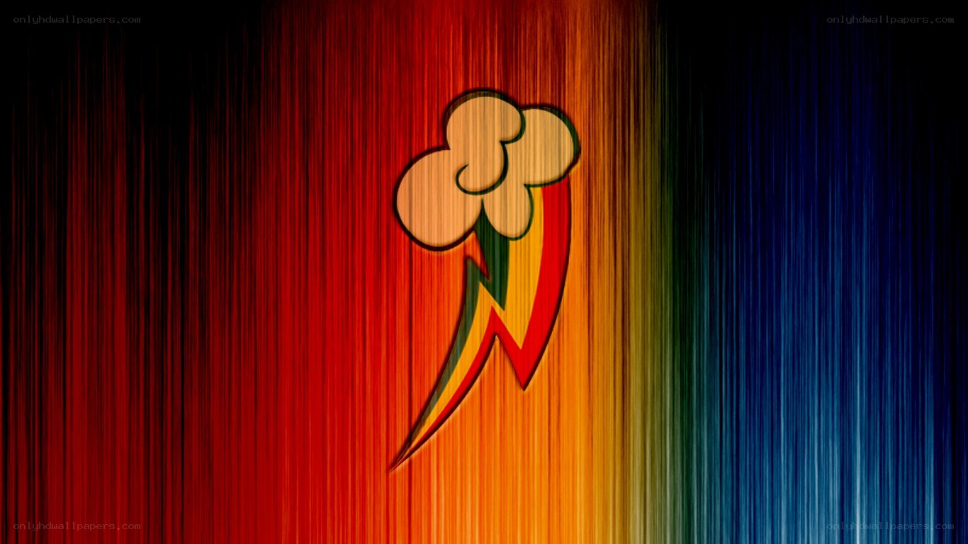 Rainbow Dash logo wallpaper