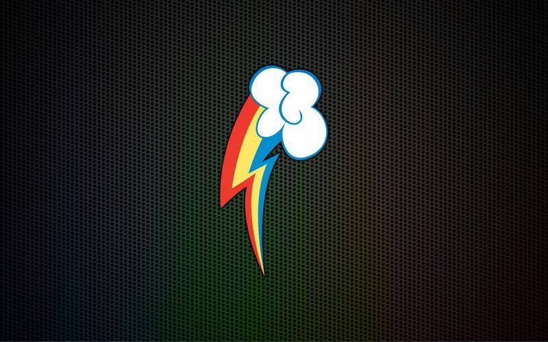 Rainbow Dash logo wallpaper