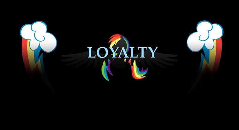 Rainbow Dash loyalty logo
