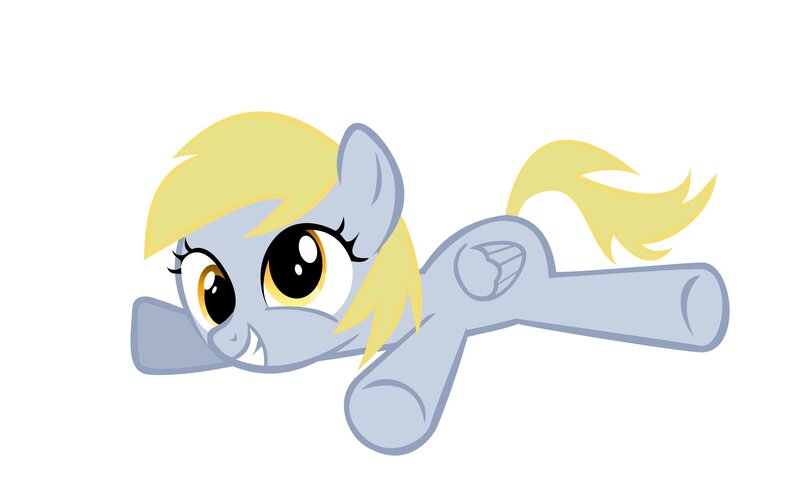Rainbow Dash lying down