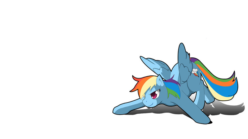 Rainbow Dash lying down