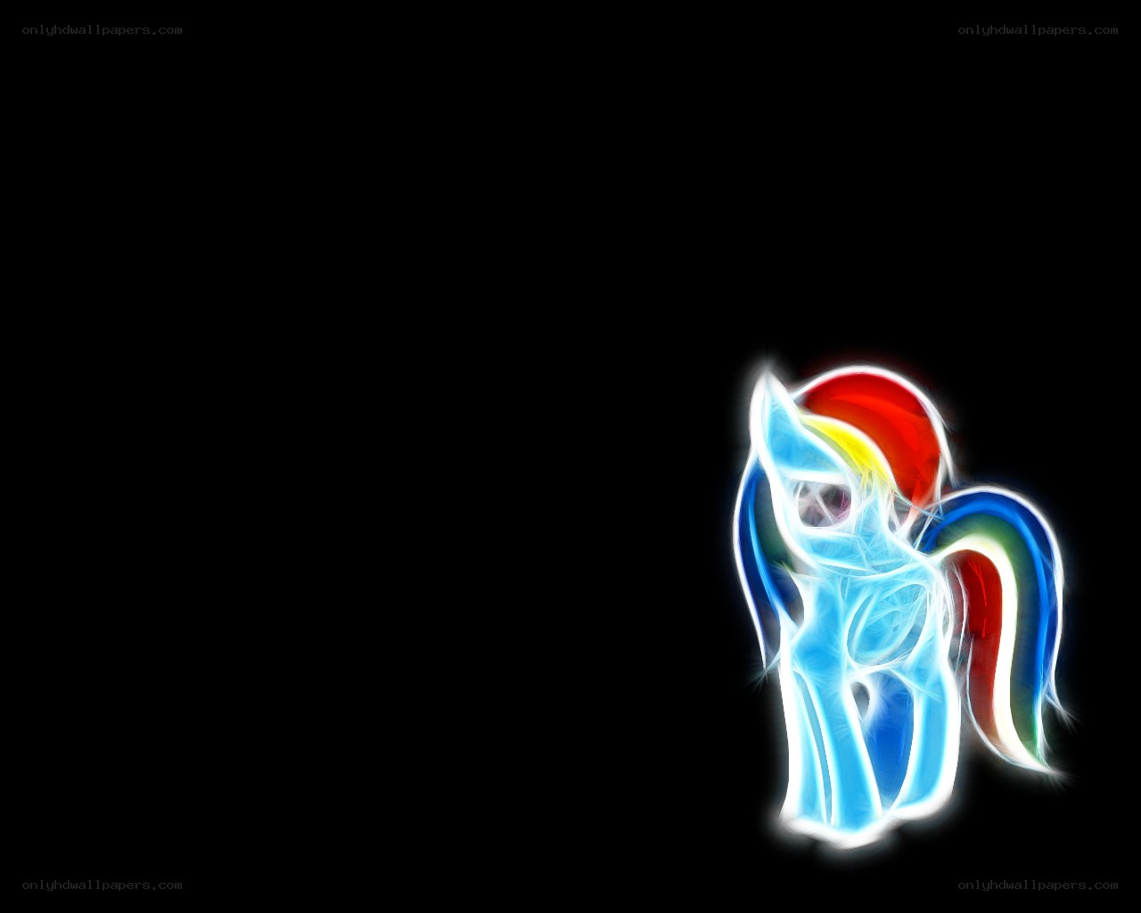 Rainbow Dash neon art