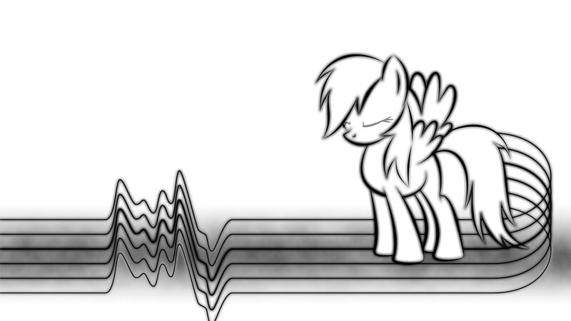 Rainbow Dash on sound waves