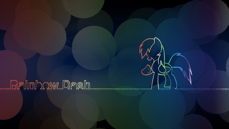 Rainbow Dash Outline