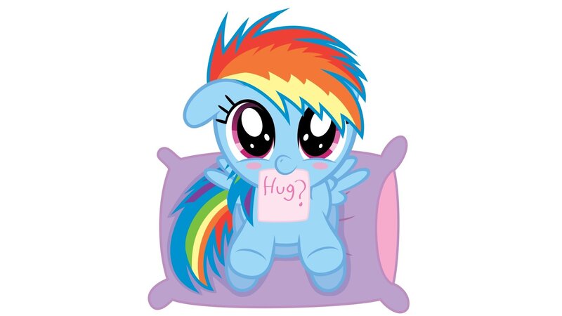 Rainbow Dash Pony — Blue, Cute