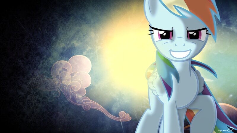 Rainbow Dash Pony — Blue, Dramatic