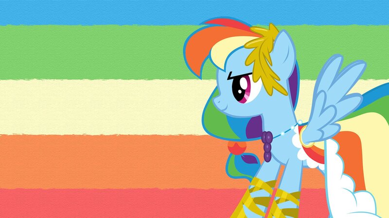 Rainbow Dash Pony — Blue, Playful