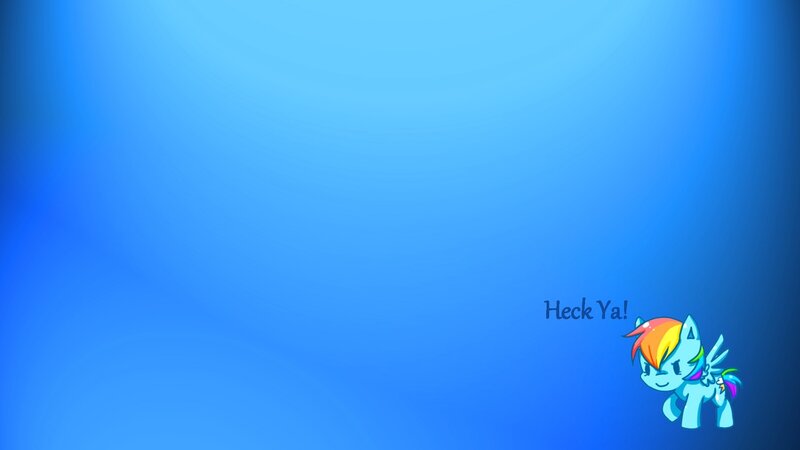Rainbow Dash saying Heck Ya!