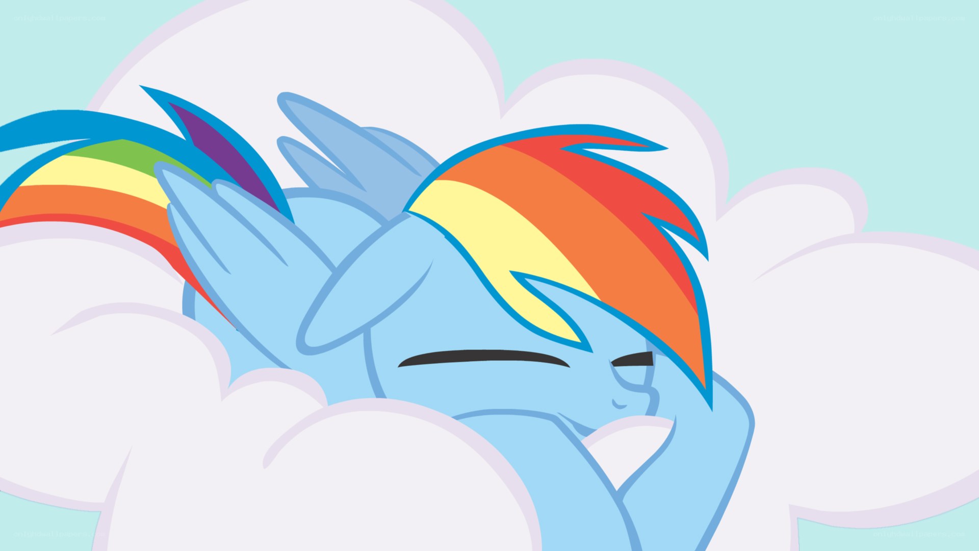 rainbow dash sleeping