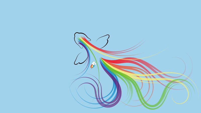Rainbow Dash stylized art