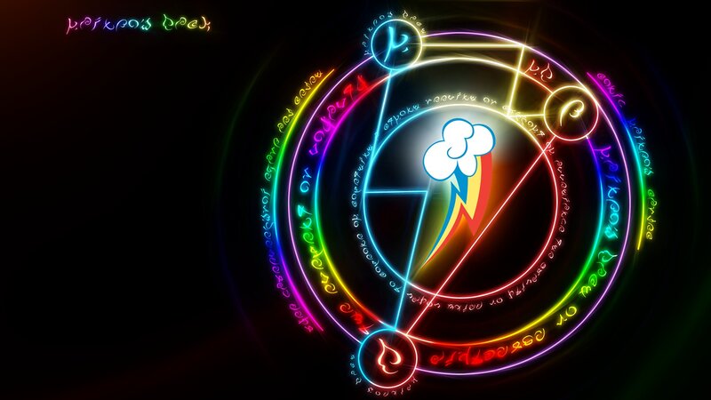 Rainbow Dash Symbol — Black, Magical