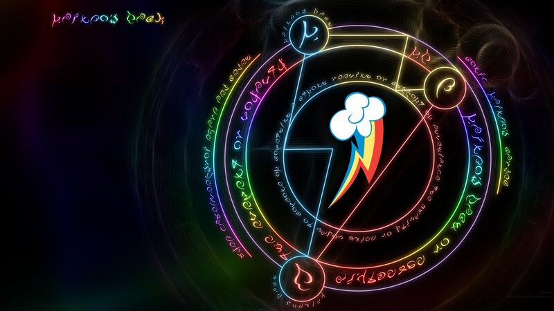 Rainbow Dash Symbol — Black